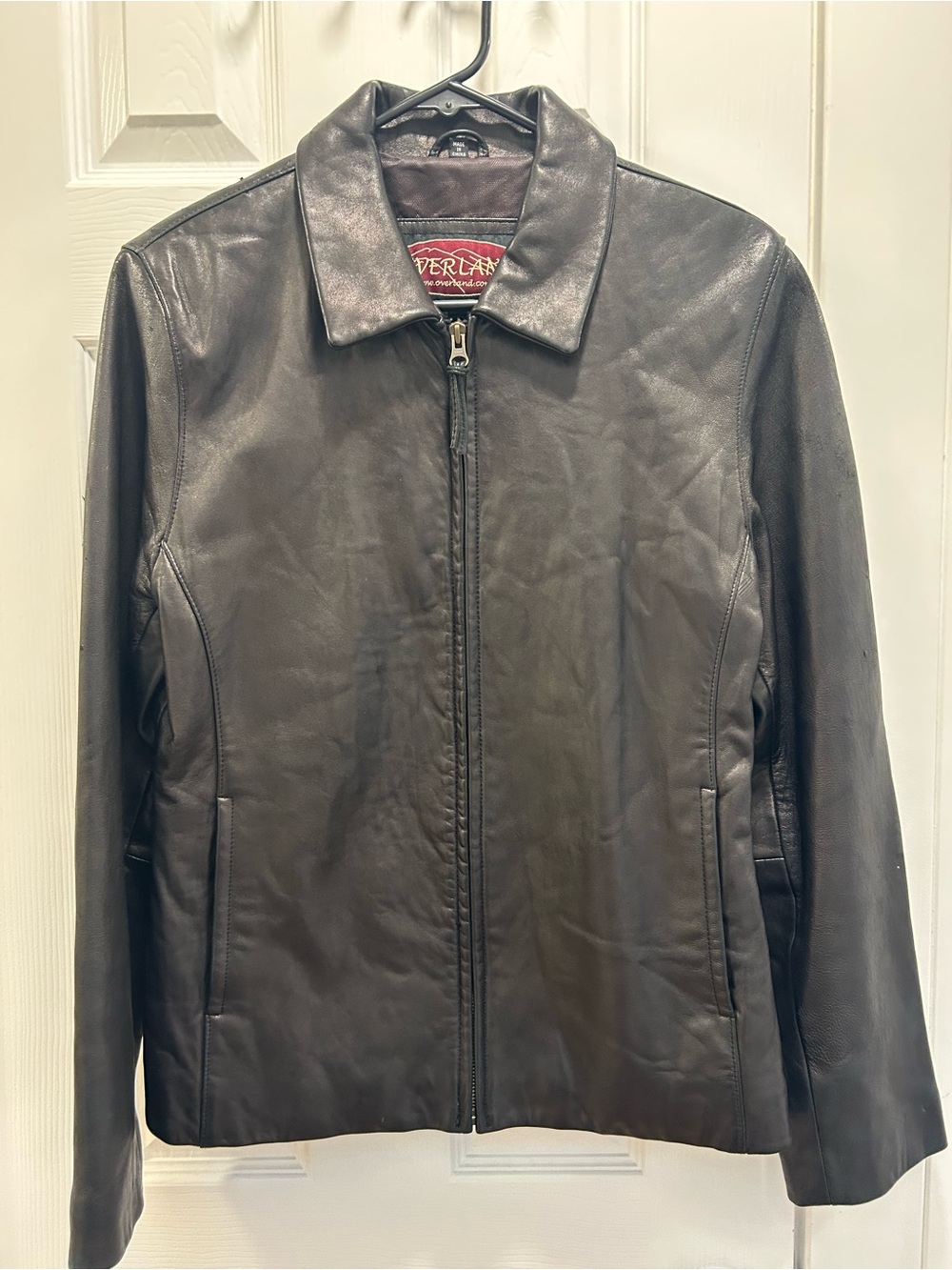 Overland 100% lamb leather jacket- M